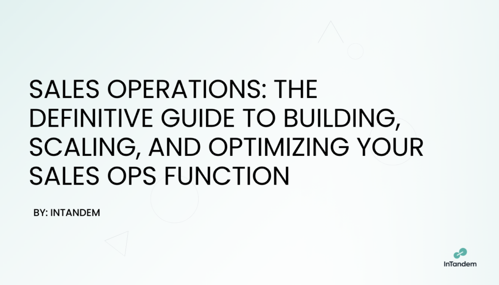 Photo for a Sales Operations Blog 2026