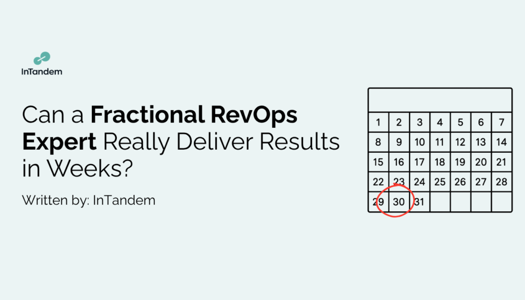 Blog about: Can a Fractional RevOps Expert Really Deliver Results in Weeks?
