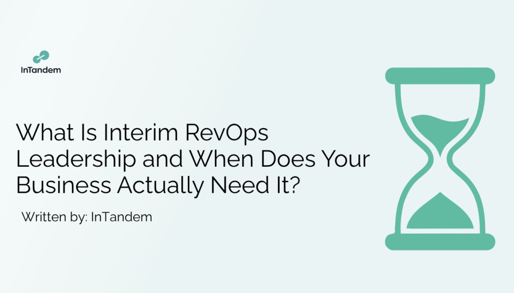 Interim RevOps Leader - A Blog